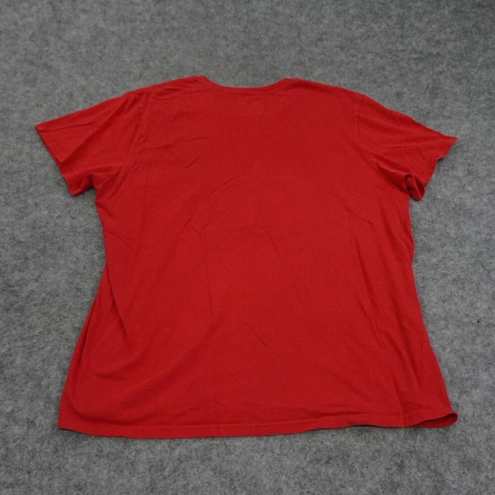 Vintage Adidas Originals T Shirt Mens XL Adialiens Atlanta Red Short Sleeve